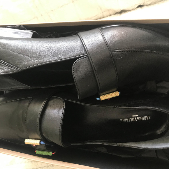 NIB Zadig Voltaire Happy Leather Loafer Sz 40 - 10 - Picture 6 of 8